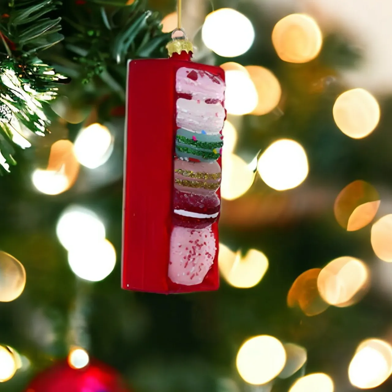 Red Box Christmas Macarons Ornament<Cody Foster & Co. Discount