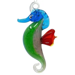 Red Fin Seahorse Ornament< Best