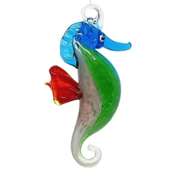 Red Fin Seahorse Ornament< Best