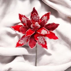 Red Velvet Poinsettia Stem< Outlet
