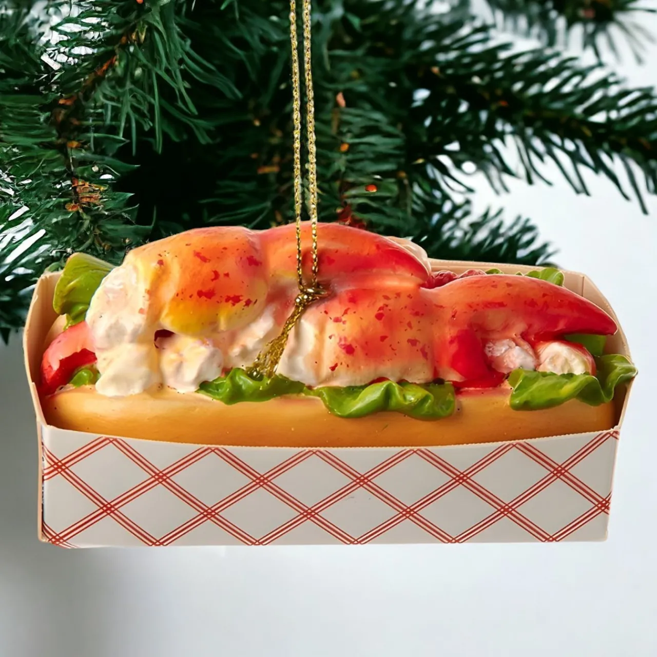 Resin Lobster Roll Ornament<Kurt Adler Sale