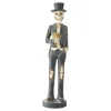 Resin Skeleton Man Taper Candlestick Holder< Online