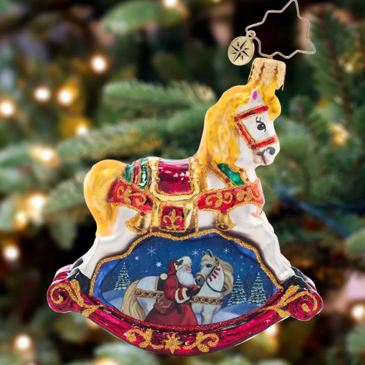 Resplendent Rocking Horse Gem Ornament<Christopher Radko Clearance