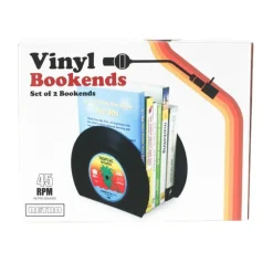 Retro Vinyl Bookends< Discount
