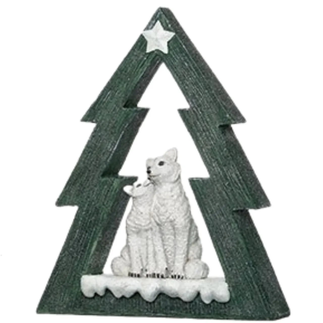 Roman - Bear In A Christmas Tree Figurine< New