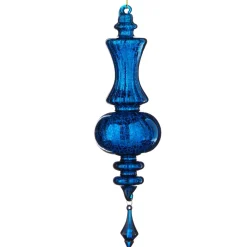 Royal Blue Glass Finial Ornament< Hot