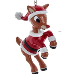 Rudolph in Santa Coat Ornament<Kurt Adler Discount