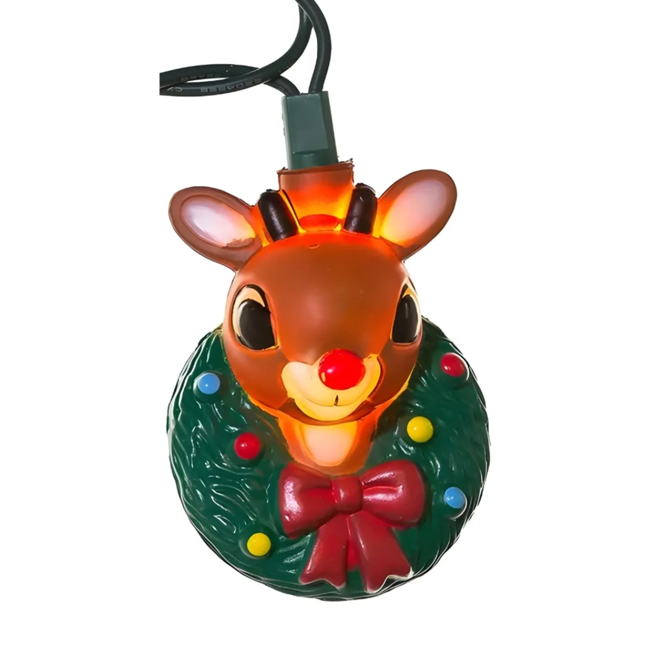 Rudolph In Wreath Light Set<Kurt Adler Best