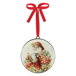 Santa Disc Ornament< Sale