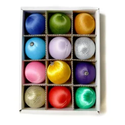 Satin Thread Ornaments by Cody Foster - Boxed Set of 12<Cody Foster & Co. New