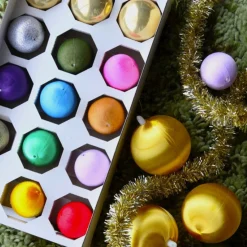 Satin Thread Ornaments by Cody Foster - Boxed Set of 12<Cody Foster & Co. New