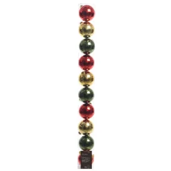 Shiny Christmas Colors Shatterproof Ornaments In Tube< New
