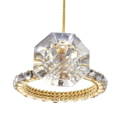 Shiny Diamond Ring Ornament<Kurt Adler Clearance
