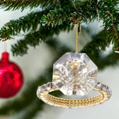 Shiny Diamond Ring Ornament<Kurt Adler Clearance