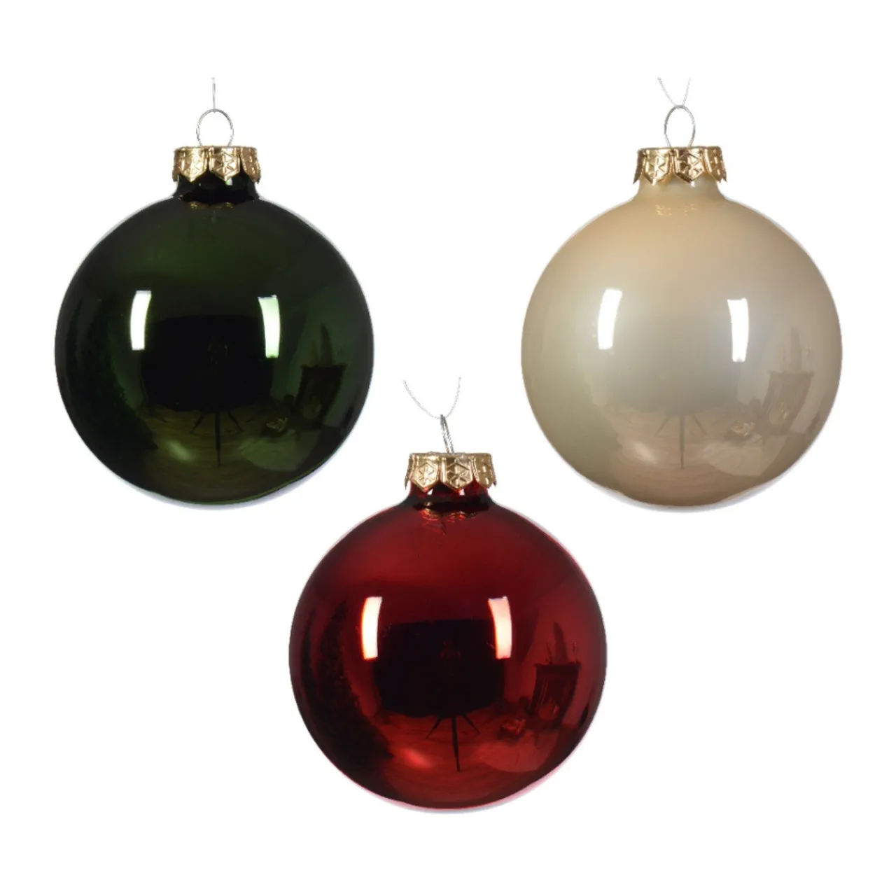 Shiny Glass Christmas Ornament Set< Online