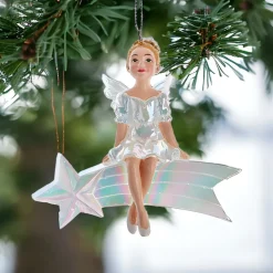 Shooting Star Fairy Ornament, 4" Resin, E0938<Kurt Adler Online