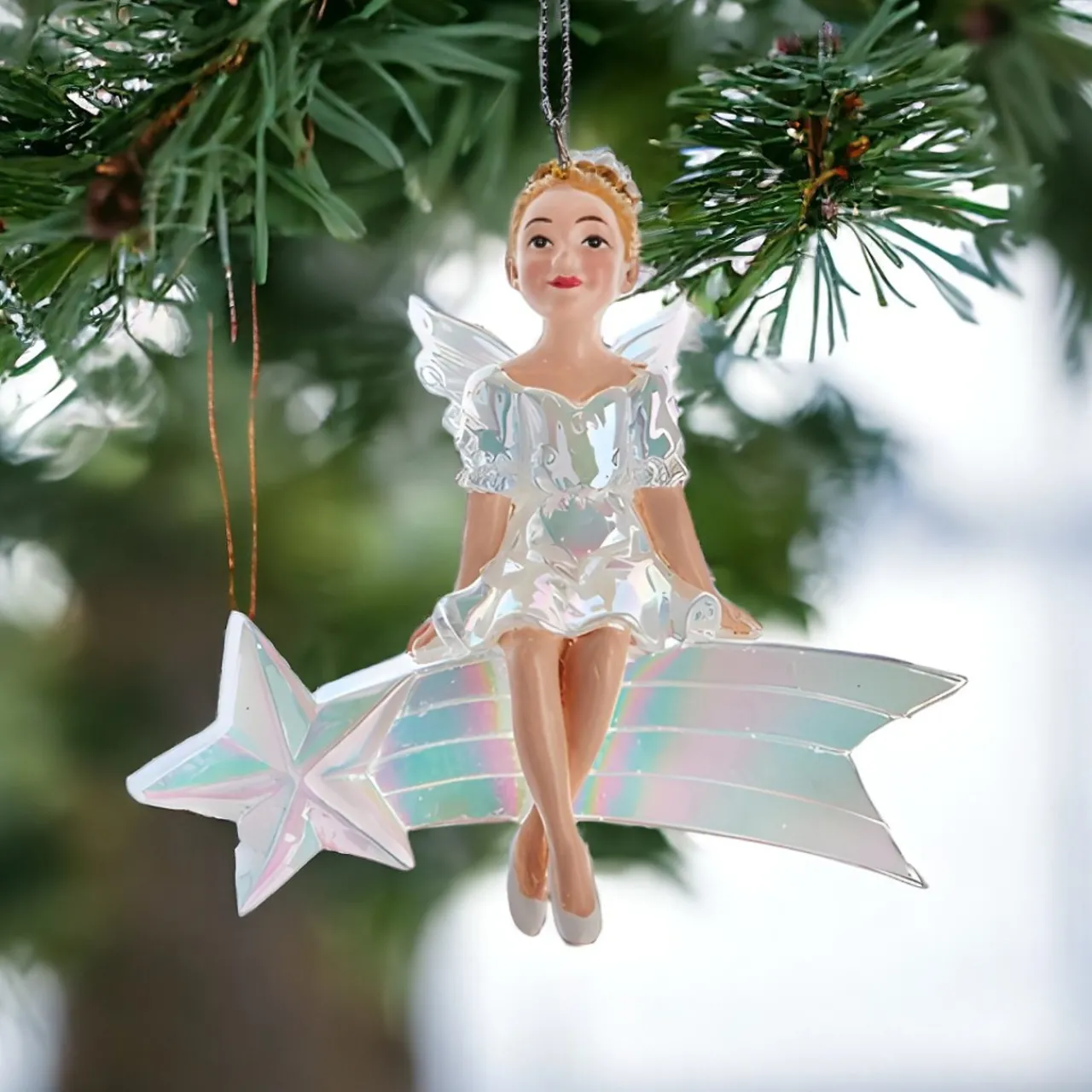 Shooting Star Fairy Ornament, 4" Resin, E0938<Kurt Adler Online