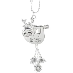 Silver Car Charm - Dont Hurry, Be Happy< Online