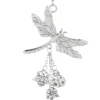 Silver Dragonfly Car Charm Ornament< Hot
