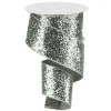 Silver Glitter Ribbon 10 Yards Long 2.5 Inch Wide< Clearance
