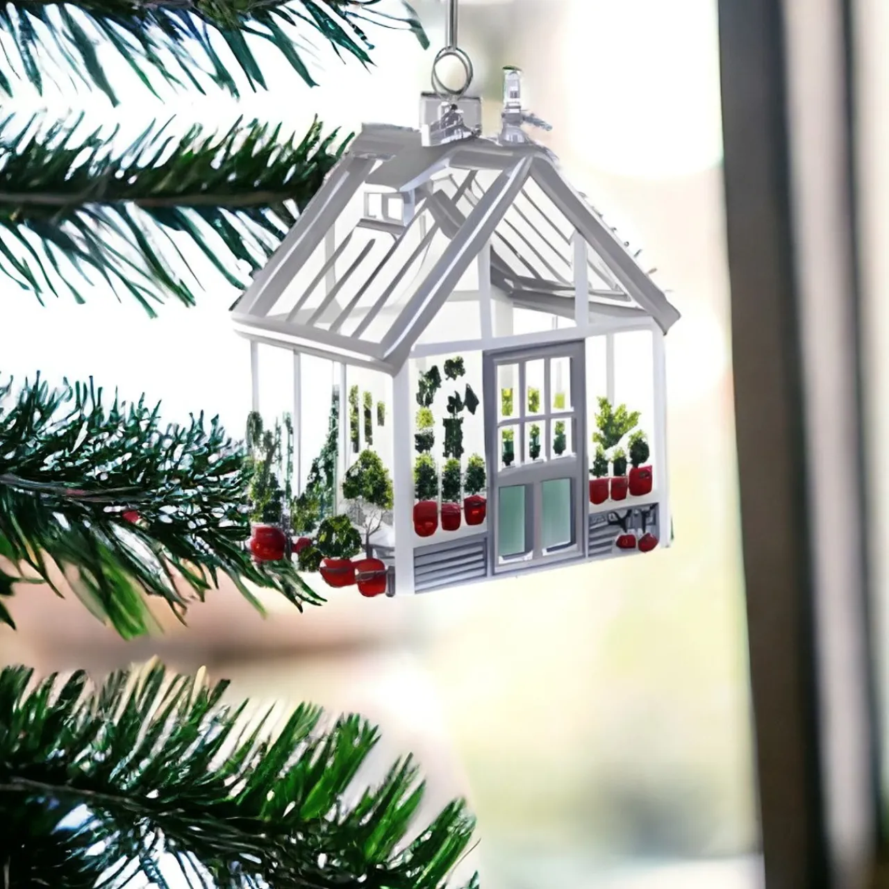 Silver Reclaimed Greenhouse Ornament<Cody Foster & Co. Outlet