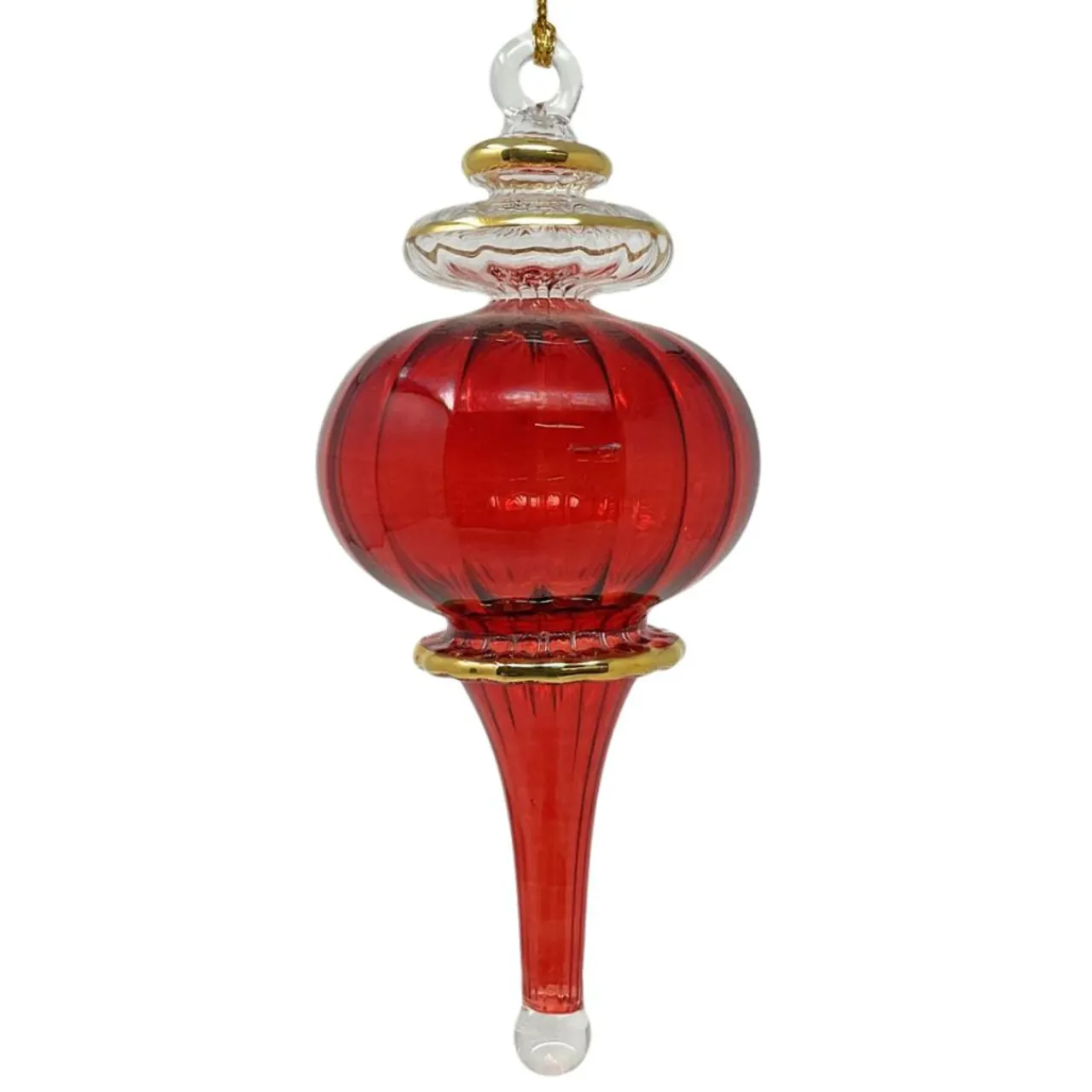 Small Red Classy Sphere Glass Ornament<Egyptian Museum Hot