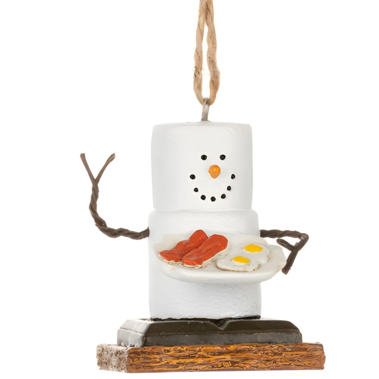 Smores Eggs Breakfast Ornament< New