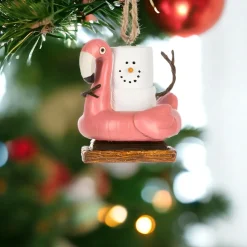 Smores Flamingo in Pool Float Ornament< Discount