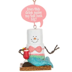 Smores Pink Mermaid Ornament< Sale