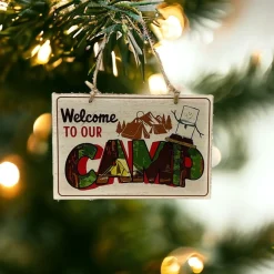 Smores Postcard Welcome to Camp Ornament< Clearance
