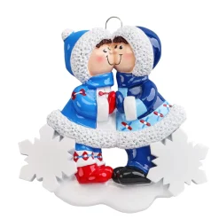 Snow Kisses Personalized Ornament< Discount