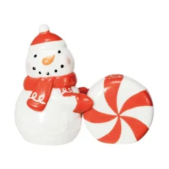 Snowman and Candy Salt and Pepper Shakers< Outlet
