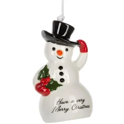 Snowman Bell - Merry Christmas Ornament< Sale