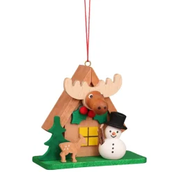 Snowman House with Elk Ornament<Christian Ulbrihct Discount