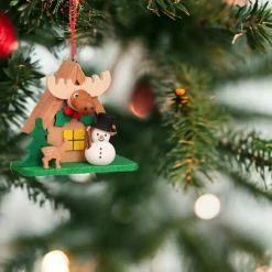 Snowman House with Elk Ornament<Christian Ulbrihct Discount