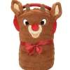 Snowpinions - Rudolph SnowThrow Blanket | The Christmas Loft< Sale