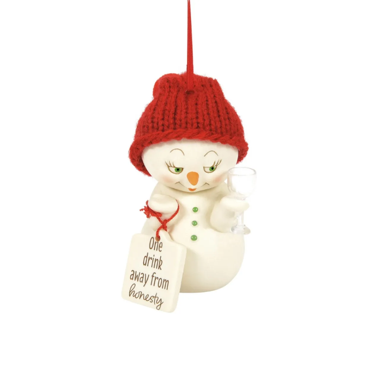 Snowpinions One Drink Away From Honesty Snowman Ornament<Department 56 Best