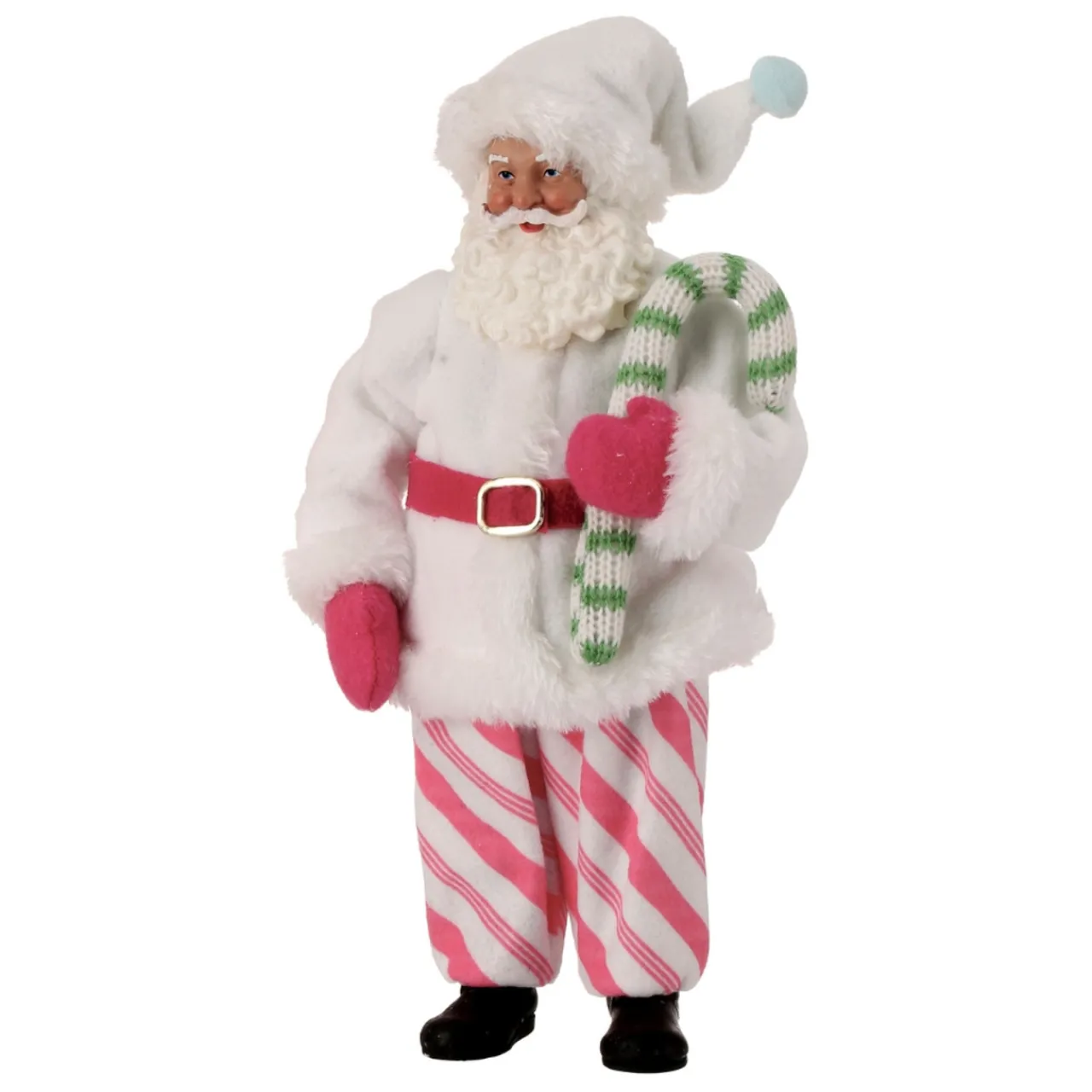 Soo Sweet Small Santa Holding Candy Cane Figurine< Clearance