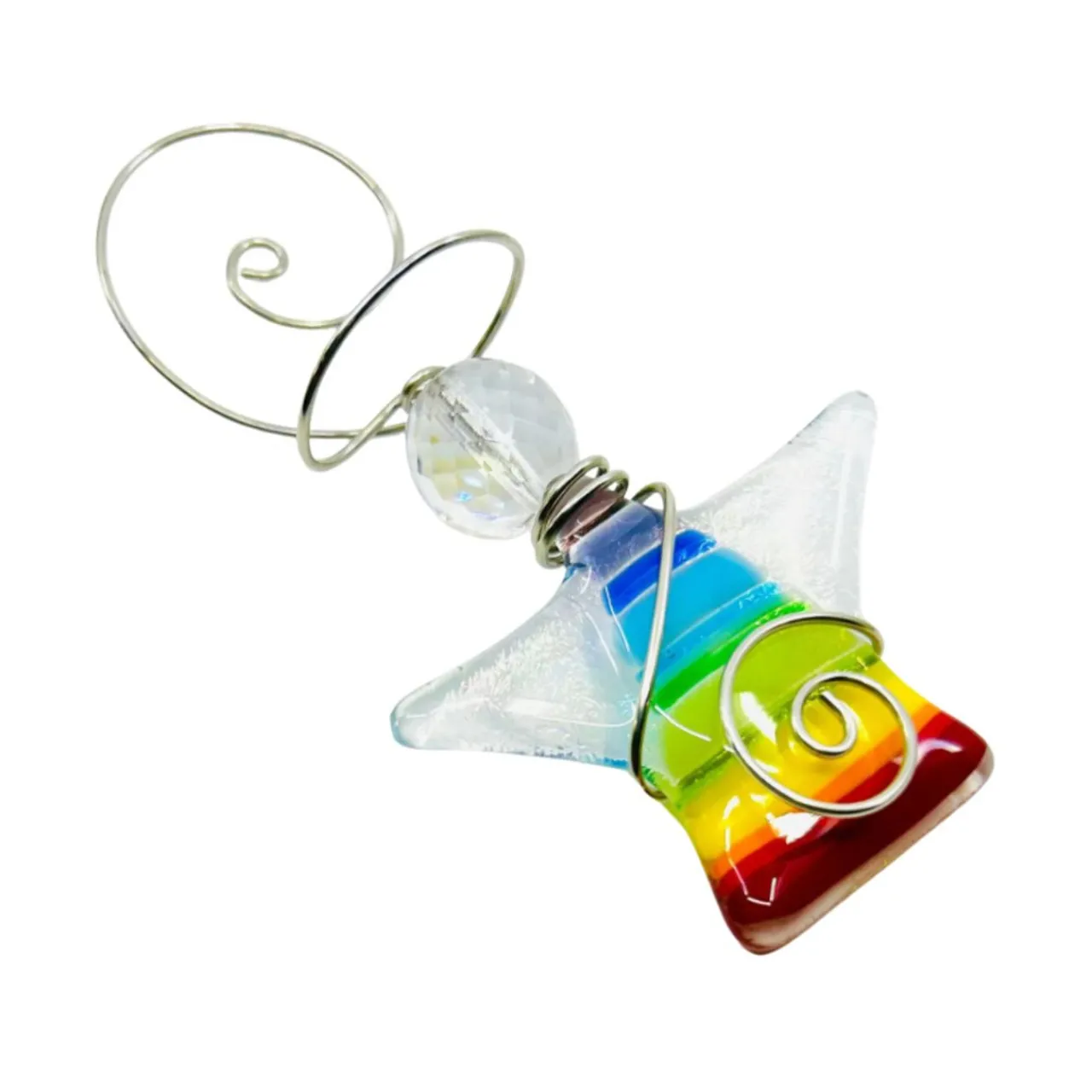 Striped Little Angel Ornament – Rainbow< Outlet