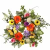 Summer Garden with Monarch Wreath 15"< Fashion