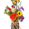 Summer Garden with Monarch in Jar 13"< Fashion