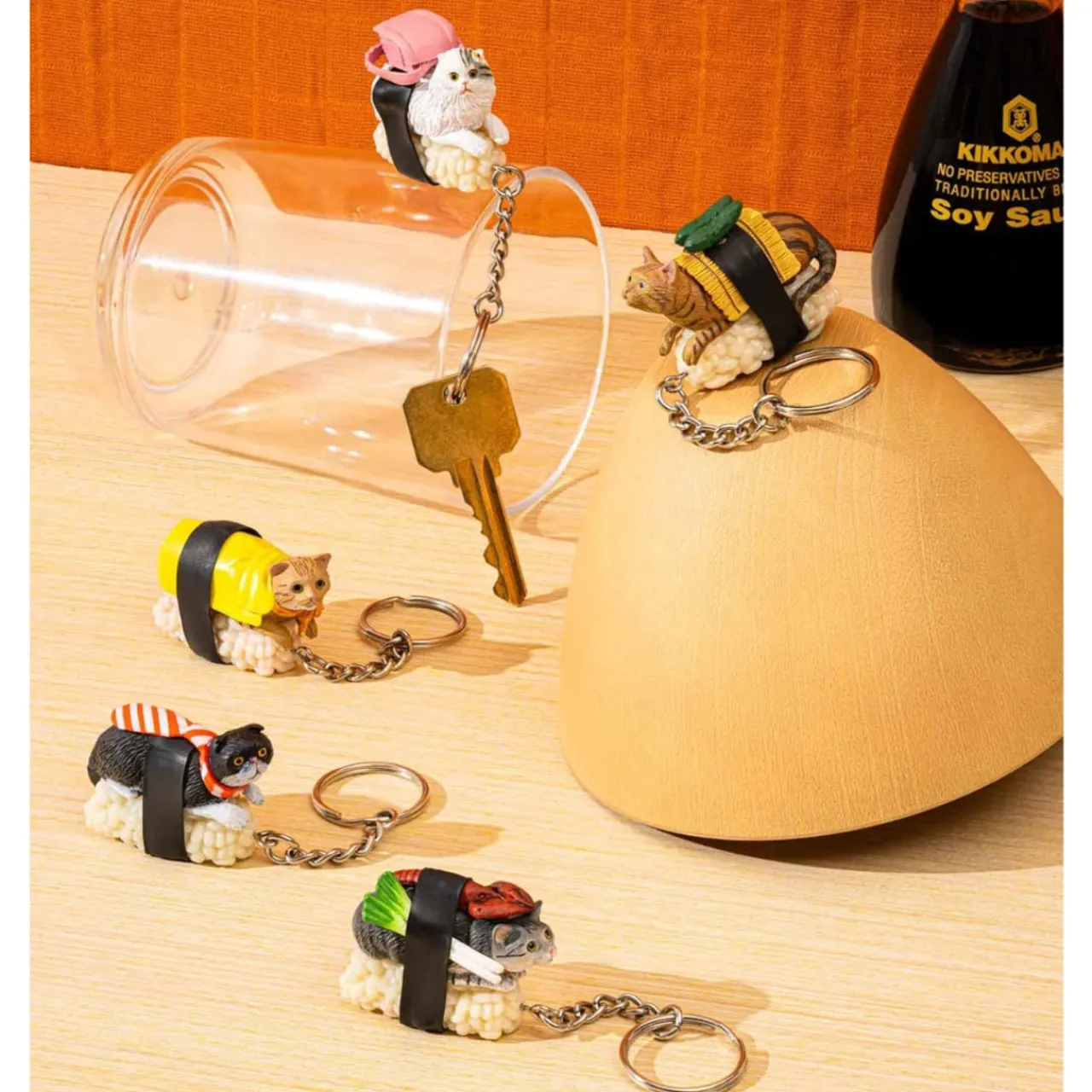 Sushi Cat Keyring Blind Box – 1 Random Keyring< Sale