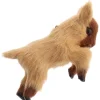 Tan and Brown Plush Baby Goat Ornament<Kurt Adler Outlet