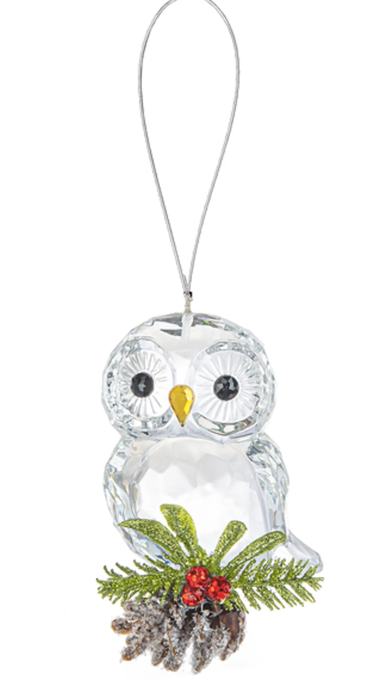 Teeny Owl Pinecone Ornament< Fashion