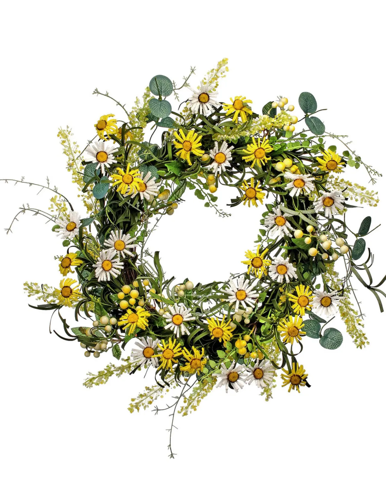 Texture Daisy & Berry & Astilbr Wreath 22"< Online