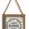 Thankful Hanging Wall Sign | The Christmas Loft< Sale