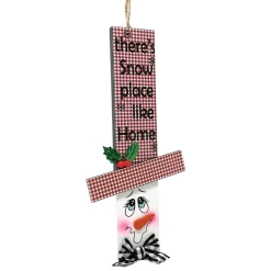 Theres Snow Place Like Home Snowman Head Ornament< Hot