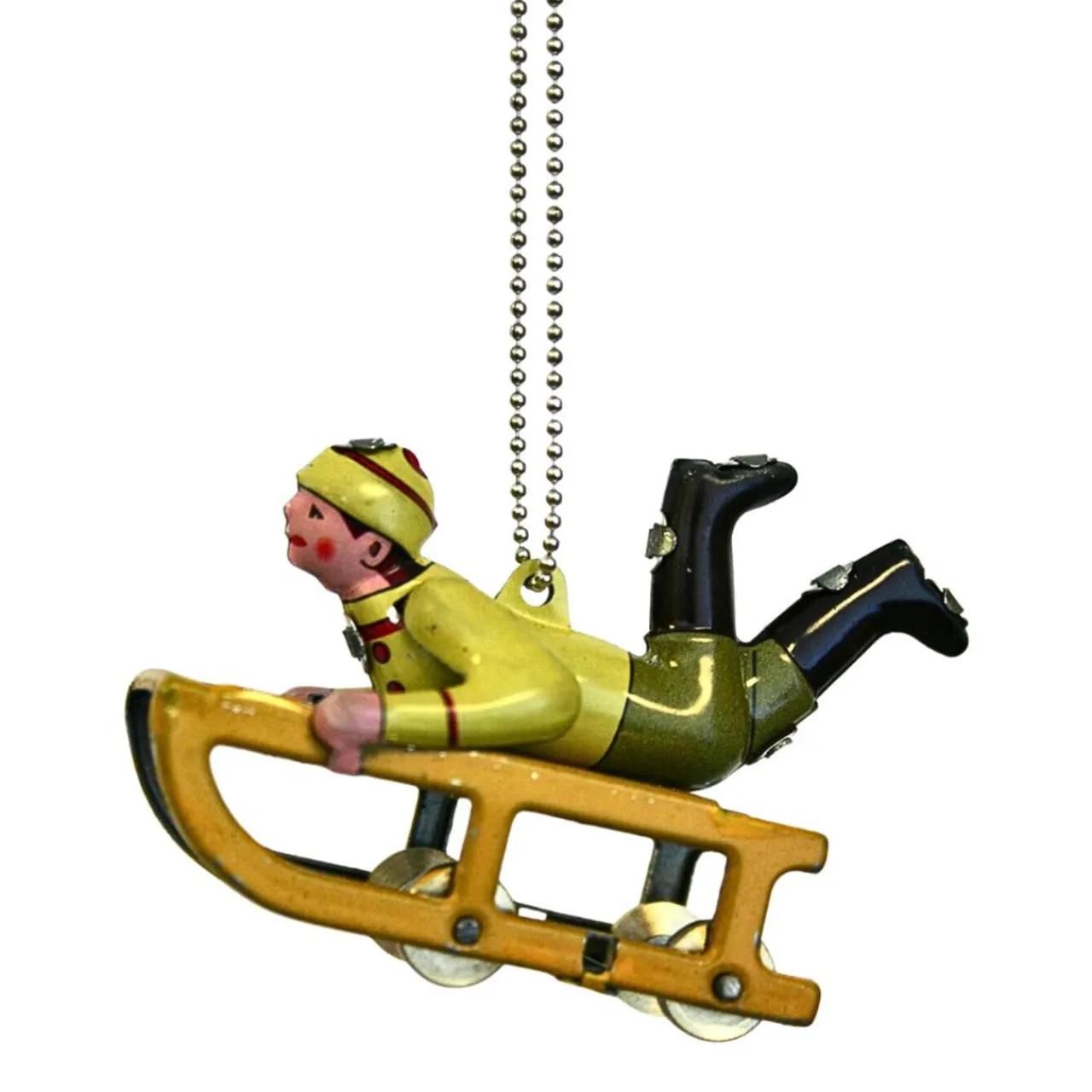 Tin Boy Sledding Ornament< Sale