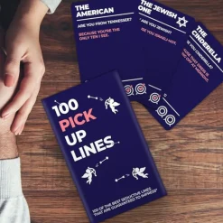 Trivia Deck - 100 Pick-Up Lines< New