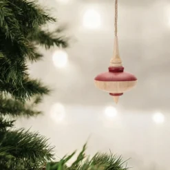 Turned Wood Ellipse Ornament< Best